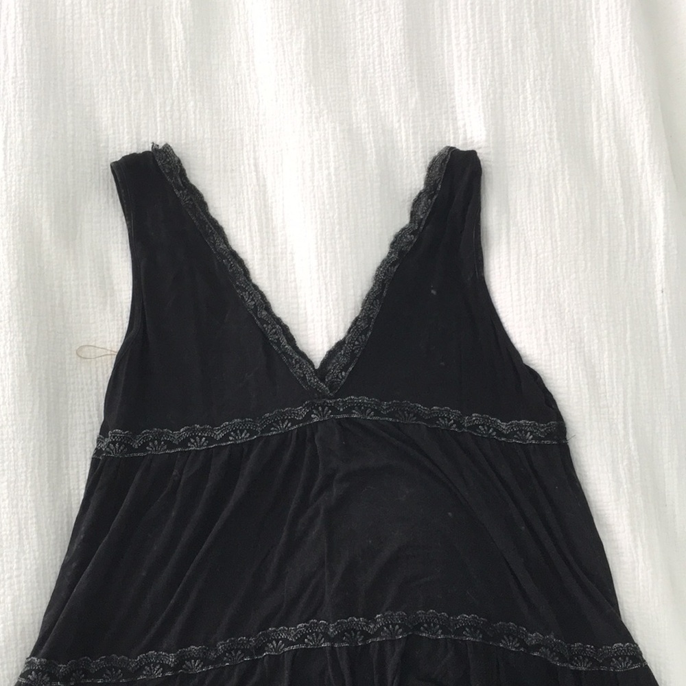 Black flowy tank top